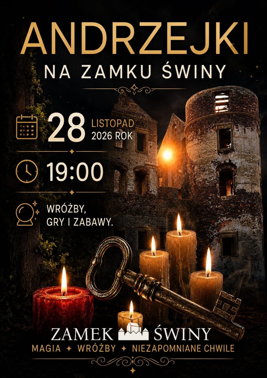 Andrzejki na Zamku Świny